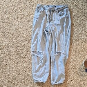 Wild Fable Blue Boyfriend Jeans Distressed Relaxed Fit